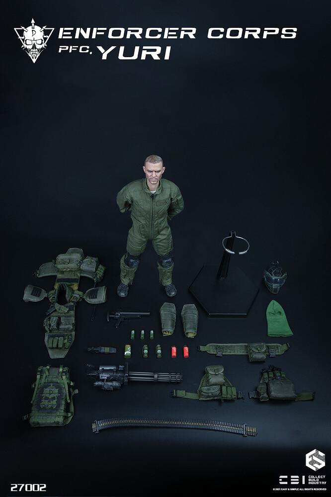 Load image into Gallery viewer, Enforcer Corps - Yuri - Green MOLLE Drop Leg Panel (Right)
