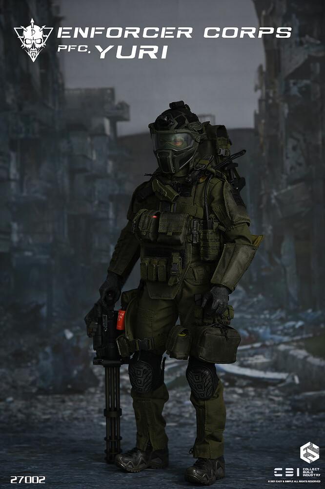 Load image into Gallery viewer, Enforcer Corps - Yuri - Green Balaclava
