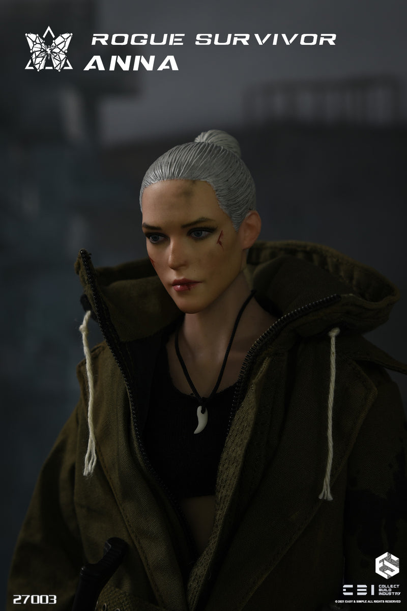 Load image into Gallery viewer, Rogue Survivor Anna - Weathered Green Coat

