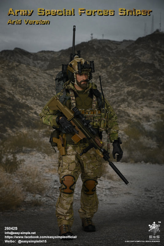 Special Forces Sniper Arid Ver - Utility Belt w/9mm Pistol & Gear Set