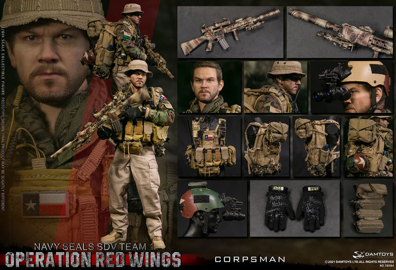 Load image into Gallery viewer, Operation Red Wings Corpsman - Black Gloves
