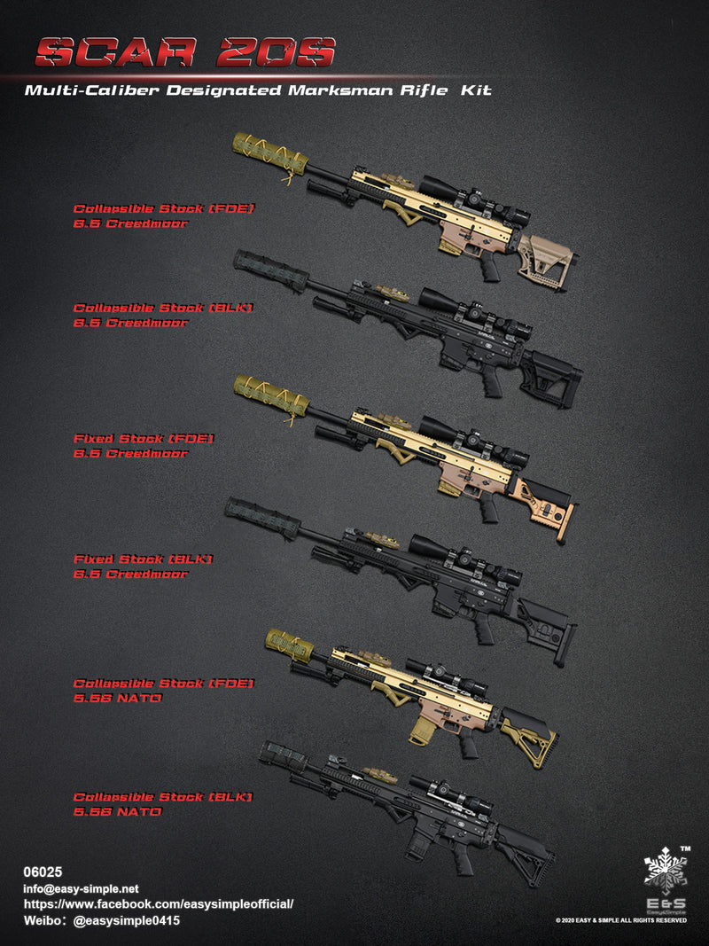 Load image into Gallery viewer, Collapsible Stock 6.5 Creedmor SCAR DMR
