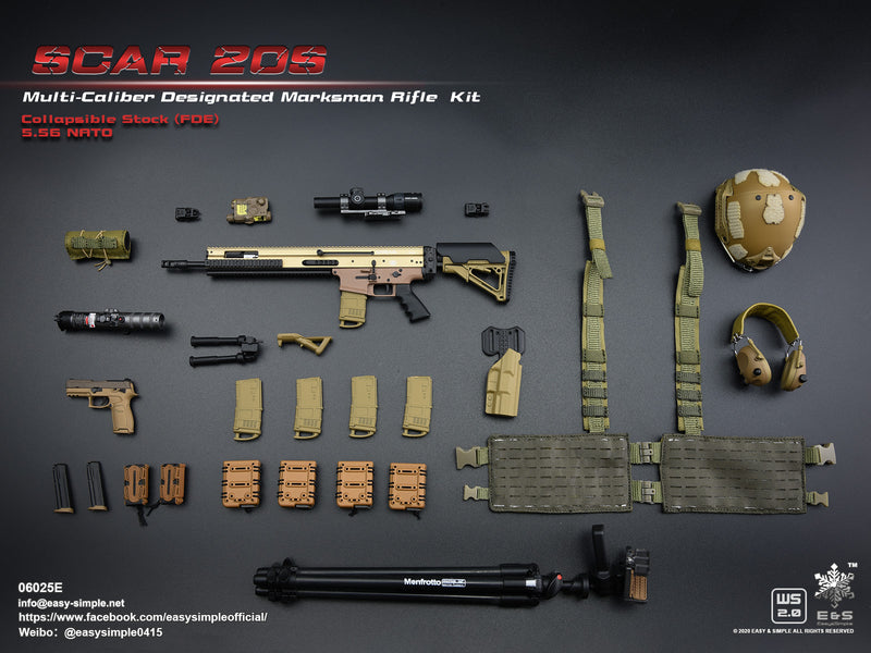 Load image into Gallery viewer, SCAR 20S Multi Caliber DMR Set E - MINT IN BOX
