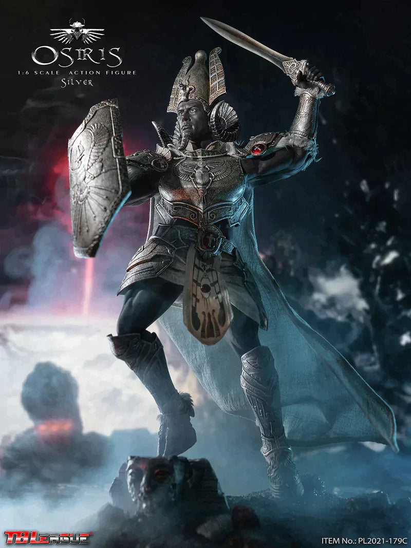 Load image into Gallery viewer, Osiris - Silver Ver. - Leg Armor w/Grey Sleeves
