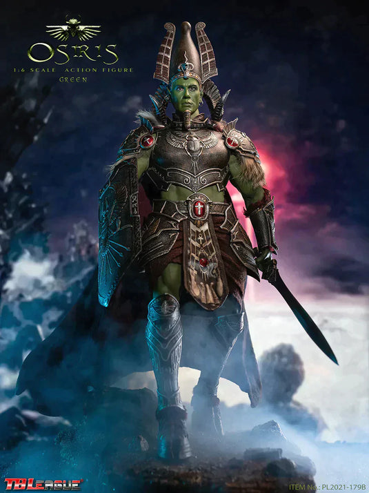 Osiris - Green Ver. - Leg Armor w/Red Sleeves
