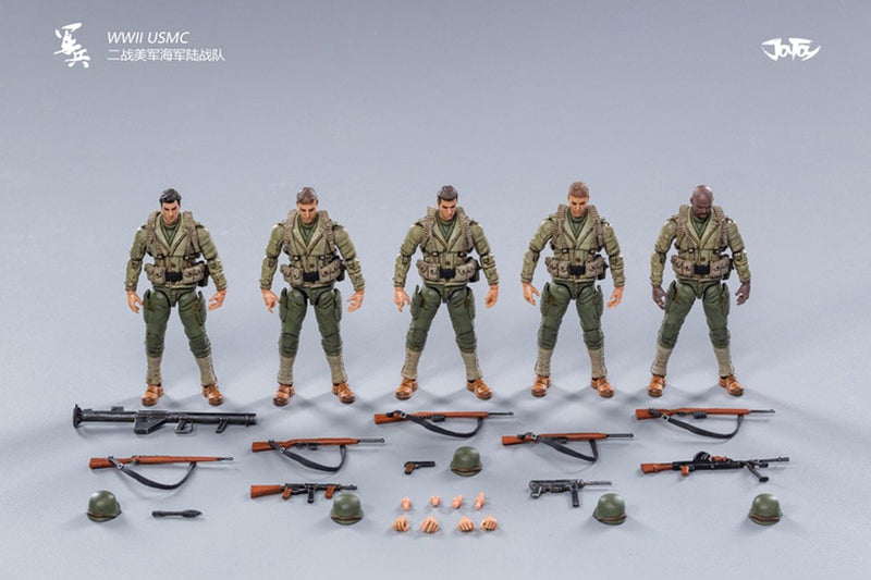 Load image into Gallery viewer, 1/18 - WWII US Marine Corps - Male Figure Set Type 2
