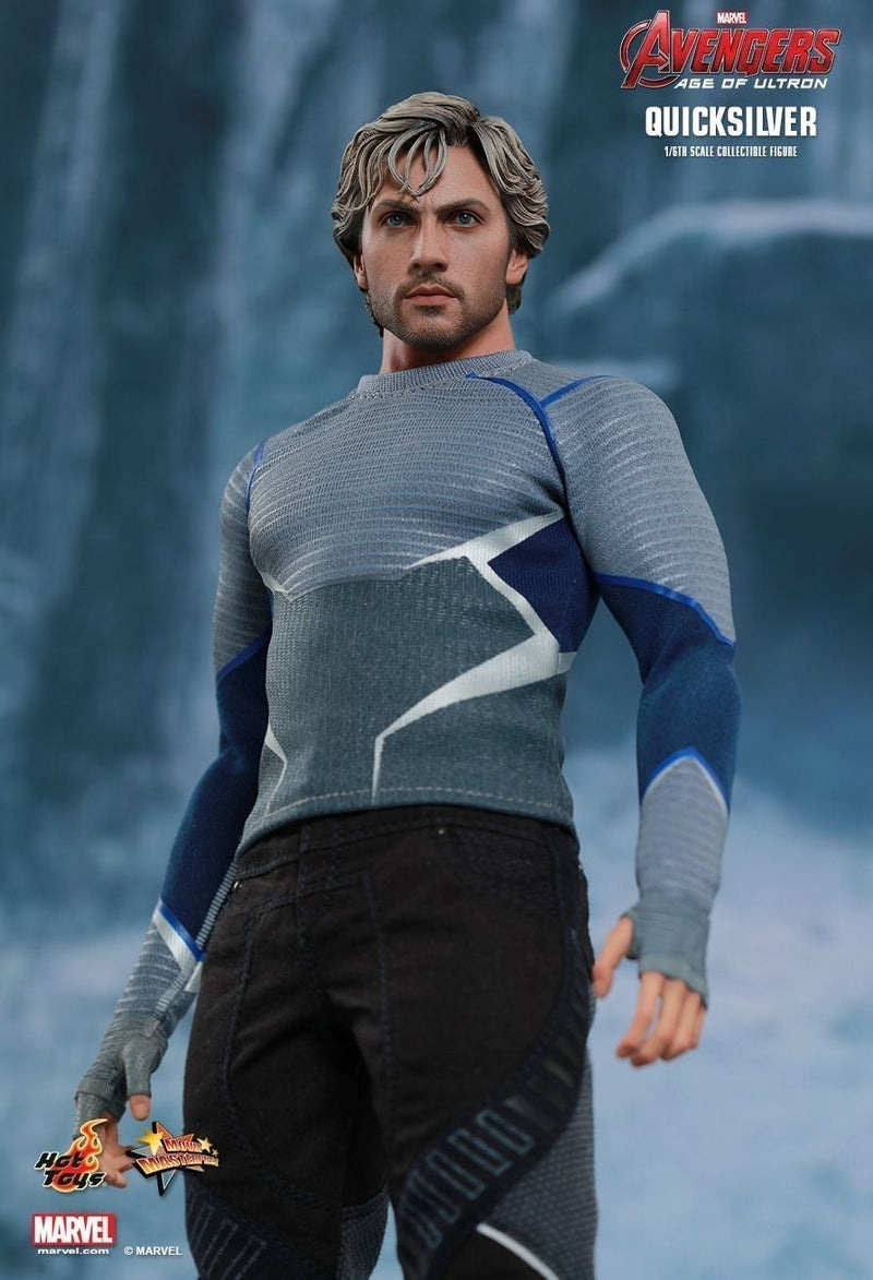 Load image into Gallery viewer, Avengers 2 - Quicksilver - Blue &amp; Grey Detailed Shirt
