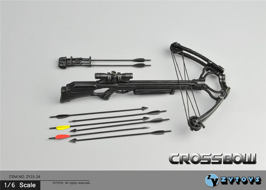 Black Crossbow w/Arrows - MINT IN BOX