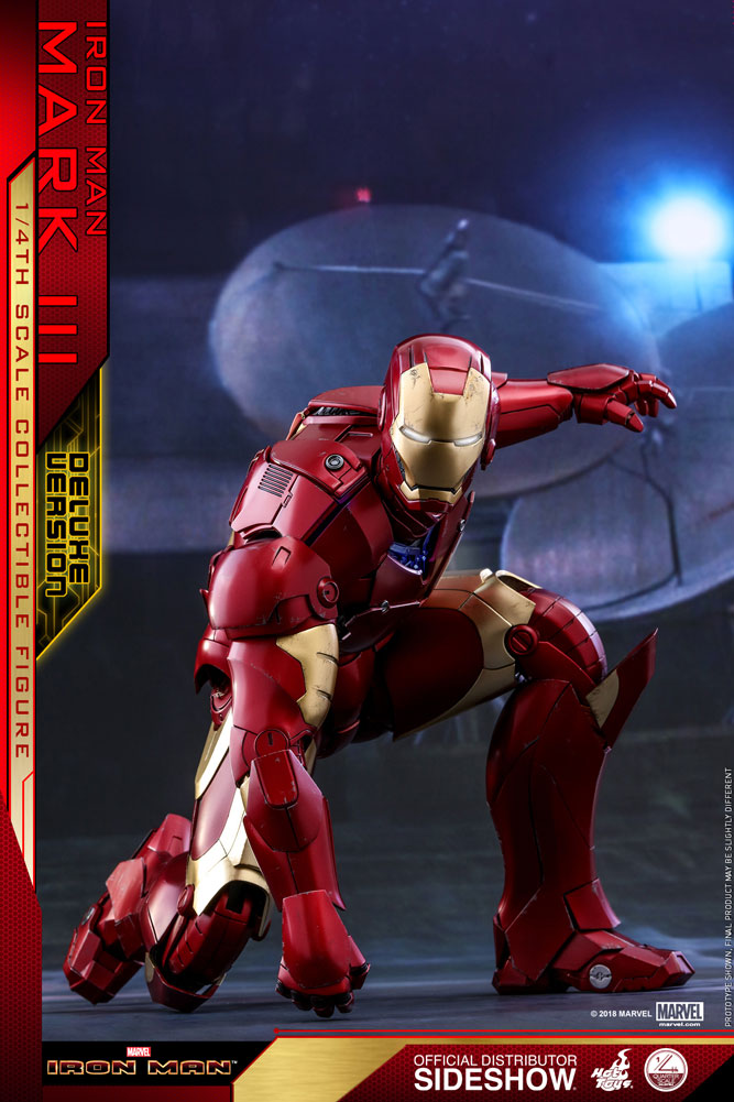 Load image into Gallery viewer, 1/4 Scale - Iron Man Mark III Deluxe Version - MINT IN BOX
