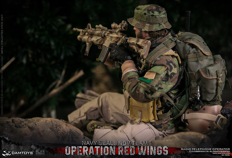 Load image into Gallery viewer, Operation Red Wings Radio Operator - Tan Helmet w/NVG &amp; Goggles
