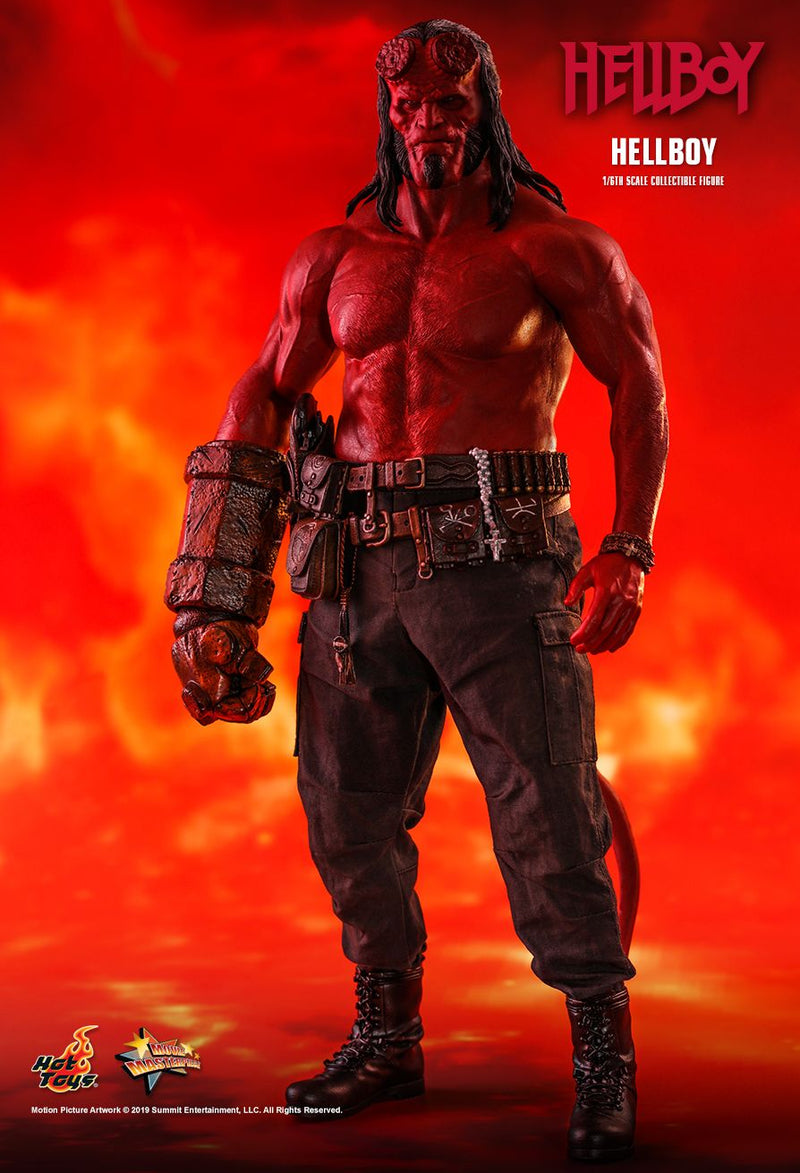 Load image into Gallery viewer, Hellboy - Male Head Sculpt w/Horns &amp; Flame Crown
