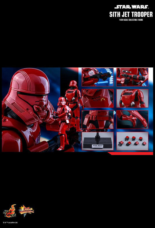 Star Wars - Sith Jet Trooper - Red Bicep Armor