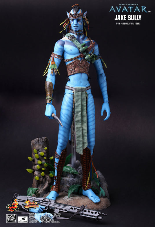 Avatar - Jake Sully - Blue Male Head Sculpt w/Braided Hair