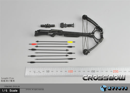 Black Crossbow w/Arrows - MINT IN BOX