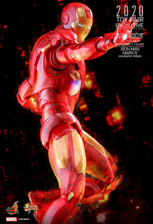 Iron Man Mark IV Holographic Version w/Hologram Head Sculpt - MINT IN BOX