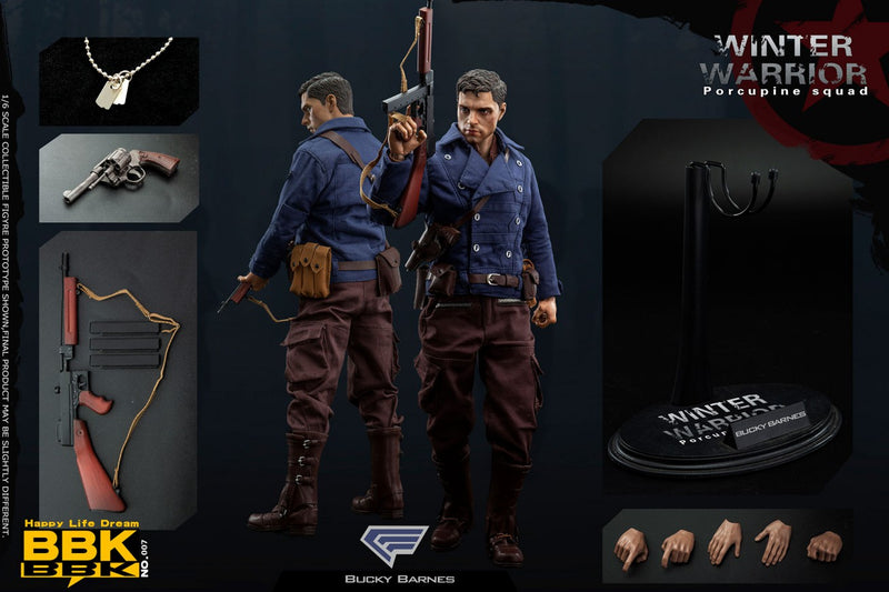 Load image into Gallery viewer, WWII - Winter Warrior Barnes - Base Figure Stand
