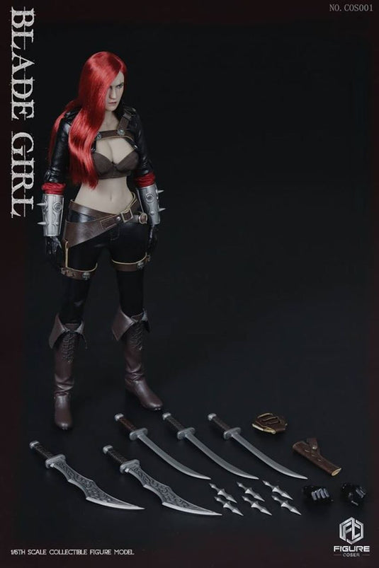 Blade Girl - Red Head Female Head Sculpt w/Scar
