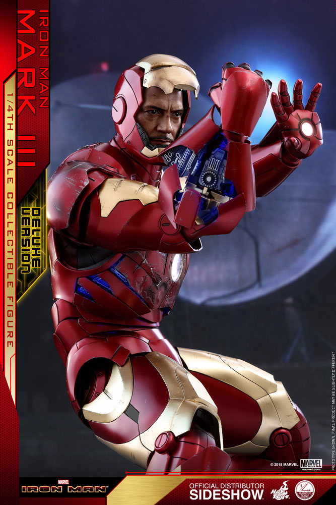 Load image into Gallery viewer, 1/4 Scale - Iron Man Mark III Deluxe Version - MINT IN BOX
