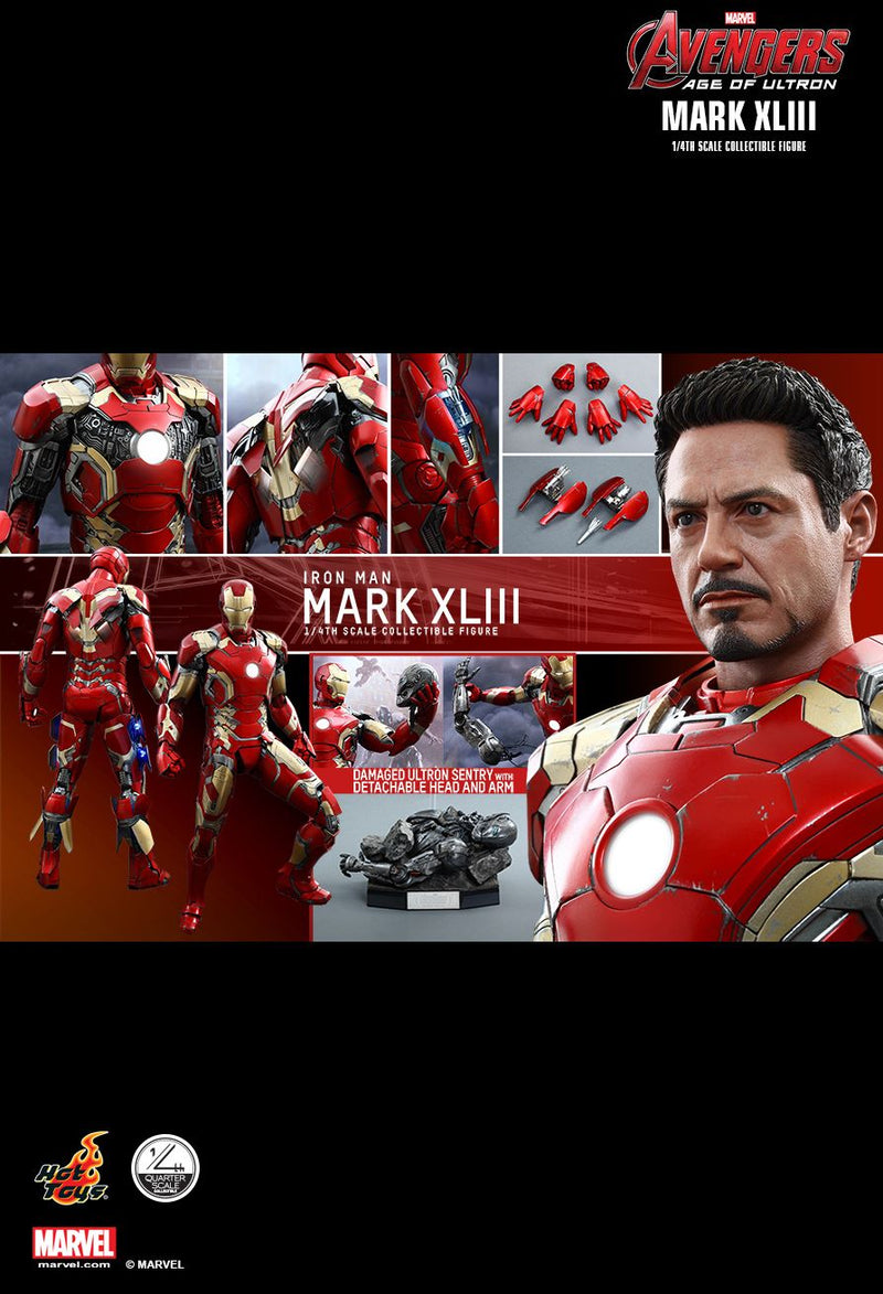 Load image into Gallery viewer, 1/4 - Avengers Age Of Ultron - Iron Man Mark XLIII - MIOB (Read Desc)
