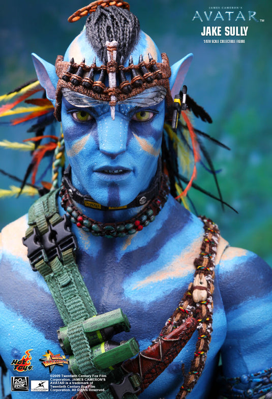 Avatar - Jake Sully - Blue Male Head Sculpt w/Braided Hair