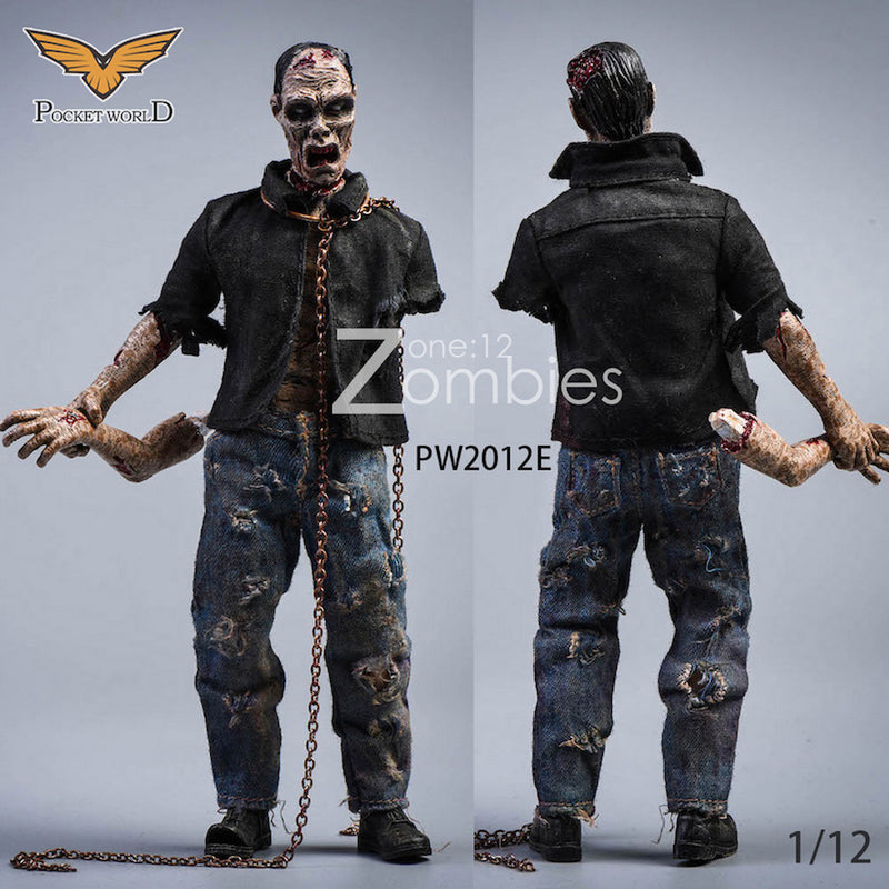 Load image into Gallery viewer, 1/12 - Zombie - Male Zombie Body w/Head Sculpt Type 1

