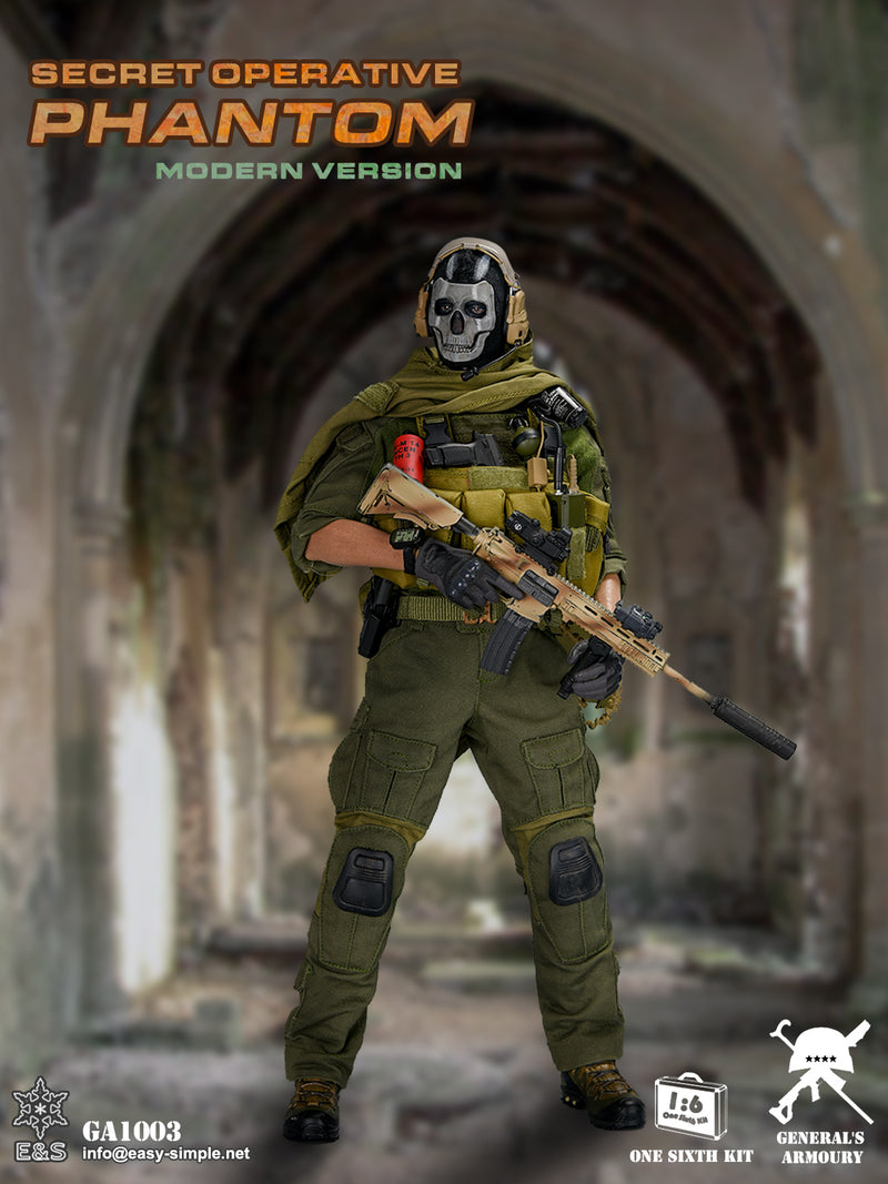 Load image into Gallery viewer, Phantom Modern Version - Skull Face Painted Head Sculpt

