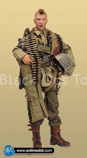 Load image into Gallery viewer, WWII - U.S. Army Airborne - Tan Rivet Belt &amp; Suspenders
