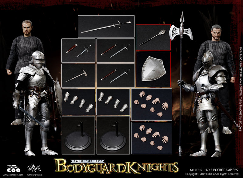 Load image into Gallery viewer, 1/12 - Bodyguard Knights - Male Head Sculpt Type 2

