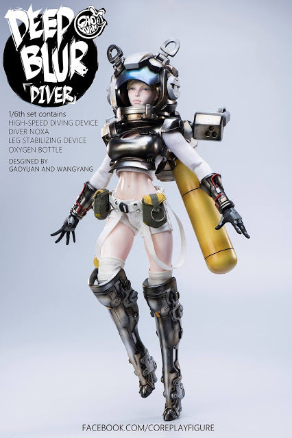 Load image into Gallery viewer, Deep Blur Diver - Diving Helmet w/Adjustable Visor
