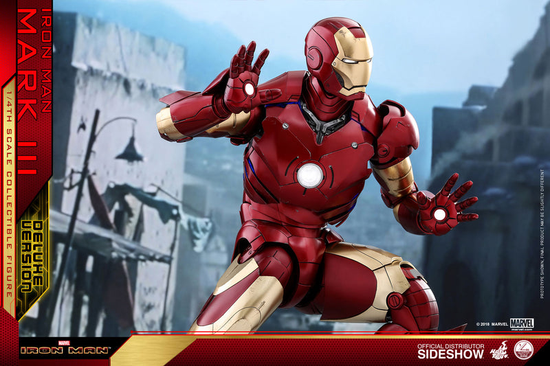 Load image into Gallery viewer, 1/4 Scale - Iron Man Mark III Deluxe Version - MINT IN BOX
