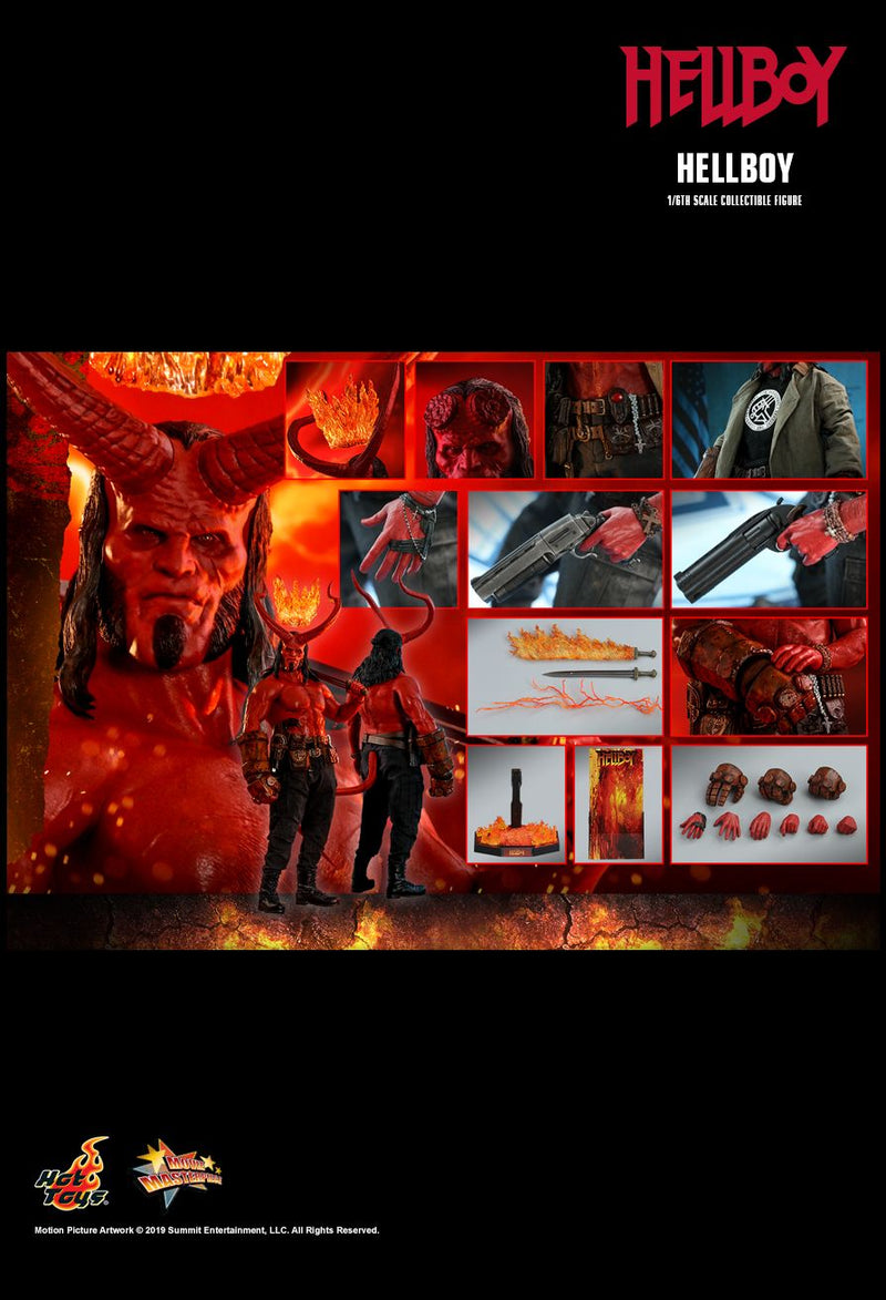 Load image into Gallery viewer, Hellboy - Male Head Sculpt w/Horns &amp; Flame Crown
