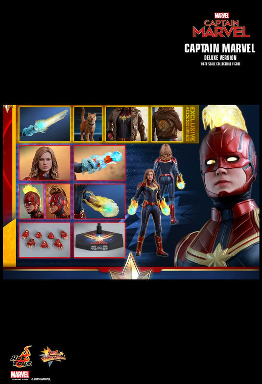Captain Marvel - Red & Gold Like Boots (Peg Type)