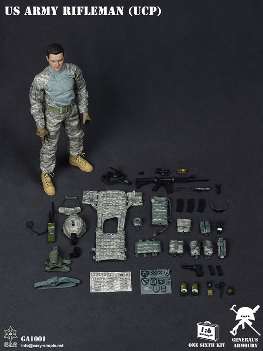 US Army Rifleman UCP - Male Body w/ACU Uniform Set
