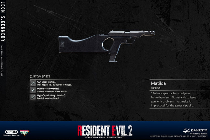 Load image into Gallery viewer, Resident Evil 2 - Leon Kennedy - Matilda Pistol w/Stock
