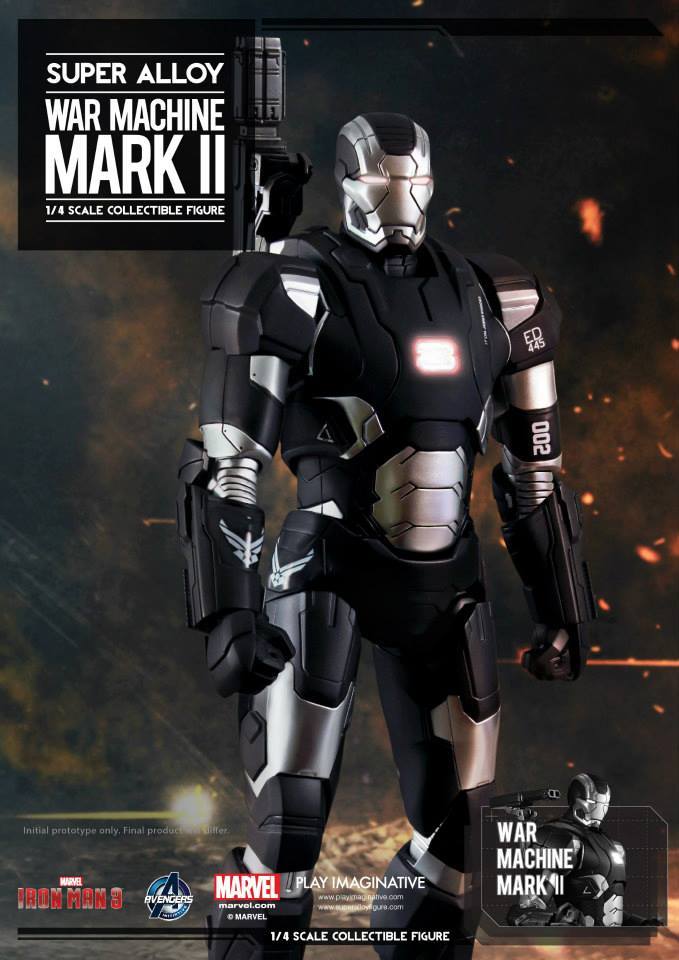 Load image into Gallery viewer, 1/4 Scale - Iron Man 3 - War Machine Mark II - MINT IN BOX
