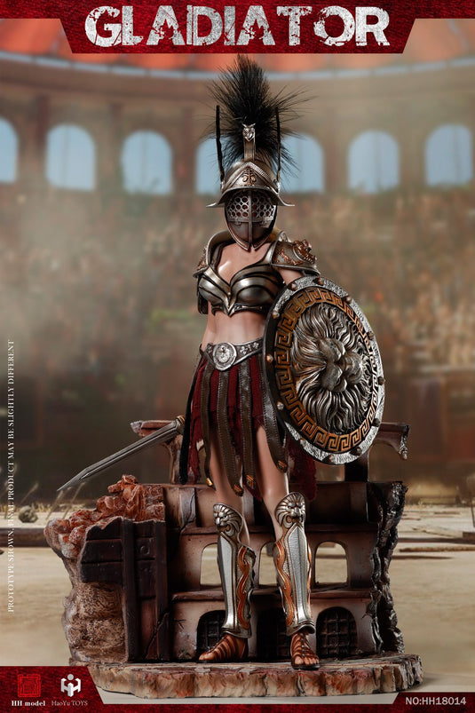 Imperial Female Warrior Black Ver. - Metal Greaves