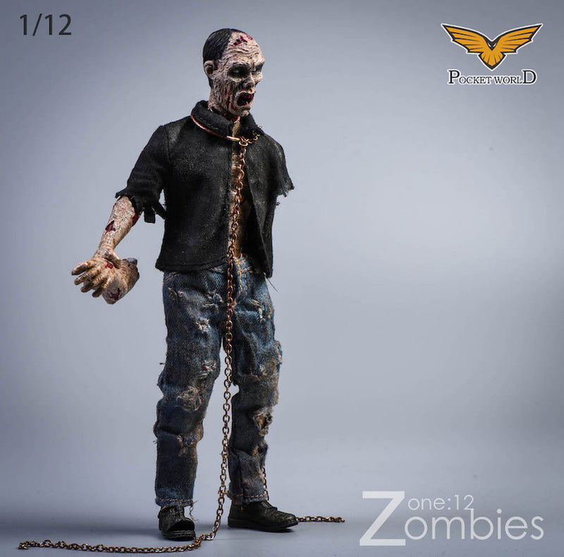 Load image into Gallery viewer, 1/12 - Zombie - AA Male Zombie Body w/Head Sculpt Type 1
