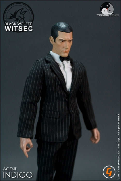 WITSEC Agent Indigo - Male Body w/Head Sculpt & Full Suit Set