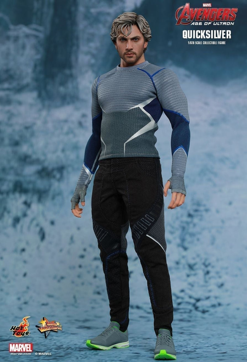 Load image into Gallery viewer, Avengers 2 - Quicksilver - Blue &amp; Grey Detailed Shirt
