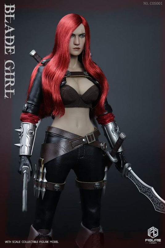 Blade Girl - Red Head Female Head Sculpt w/Scar