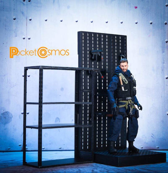 1/12 - Metal Weapons Cabinet & Rack - MINT IN BOX