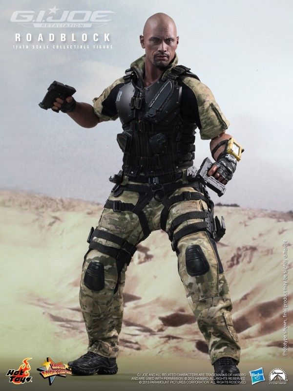 Load image into Gallery viewer, GI JOE - Roadblock - Head Sculpt in Dwayne Johnson Likeness
