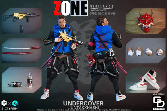 Zone Vigilante - Black Techwear Pants w/Straps & Pouches