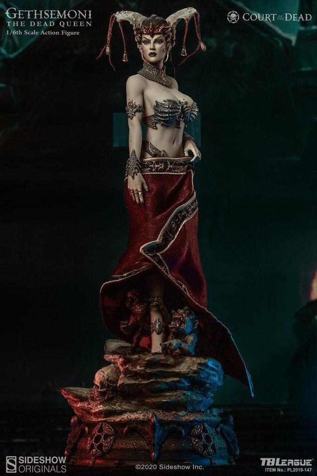 Load image into Gallery viewer, Court Of The Dead - Gethsemoni  - Deep Red Long Skirt
