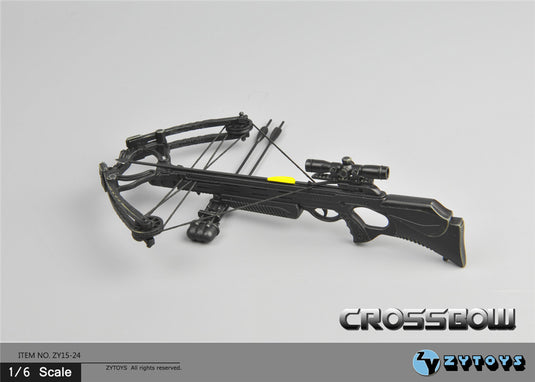 Black Crossbow w/Arrows - MINT IN BOX