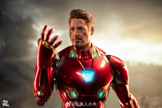 Custom Tony Stark Head Sculpts 2-Pack - MINT IN BOX