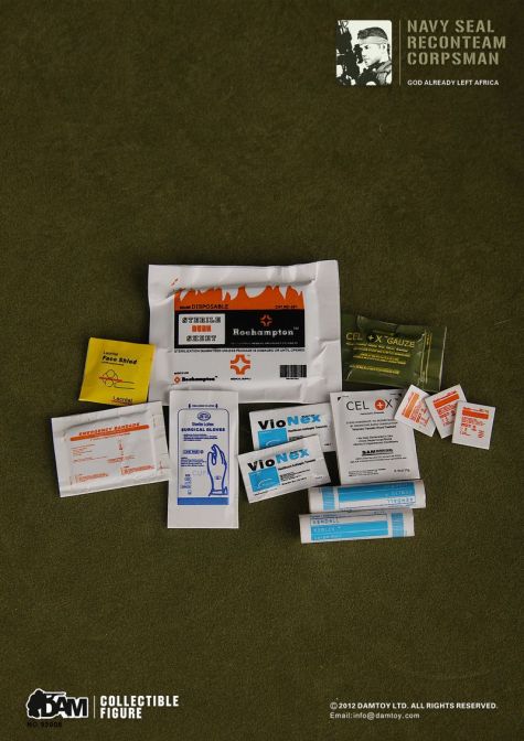 Navy Seal Recon Team Corpsman - Face Shield & Antiseptic Set