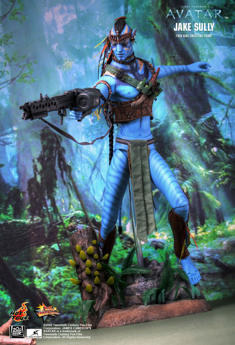 Load image into Gallery viewer, Avatar - Jake Sully - Blue Male Head Sculpt w/Braided Hair
