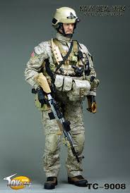 Navy Seal Rifleman - Tan Helmet w/NVG Set