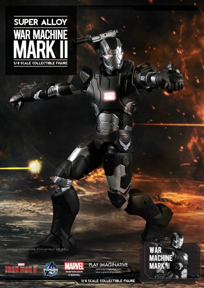 Load image into Gallery viewer, 1/4 Scale - Iron Man 3 - War Machine Mark II - MINT IN BOX
